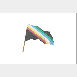 Disability pride flag Posters and Art